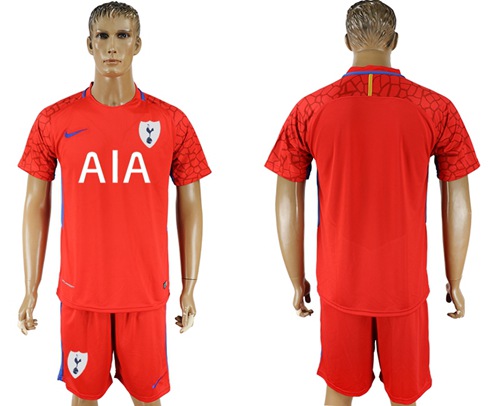 Tottenham Hotspur Blank Red Goalkeeper Soccer Club Jersey